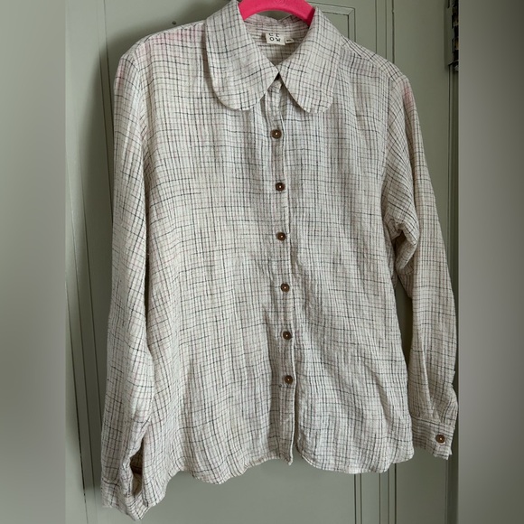 Crow / World of Crow Plaid Checkered Shirt — Size XL — Handmade in India